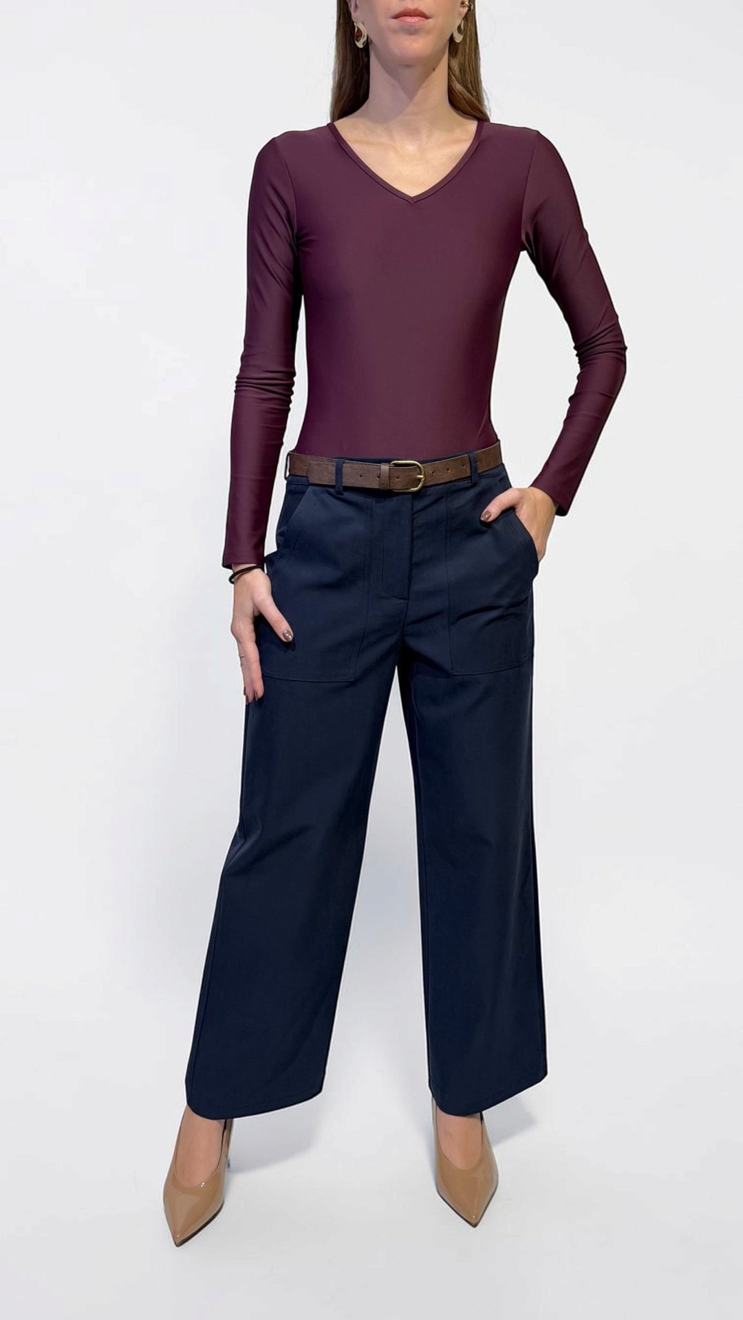TENSIONE IN - PANTALONE DRITTO CON TASCONI