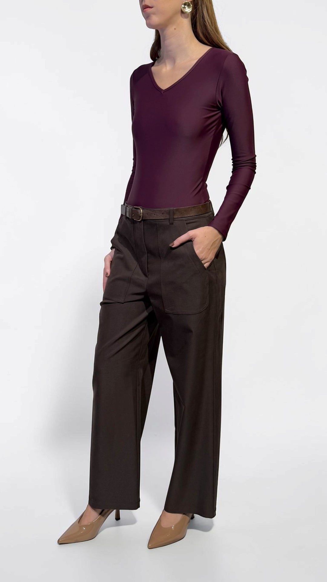 TENSIONE IN - PANTALONE DRITTO CON TASCONI