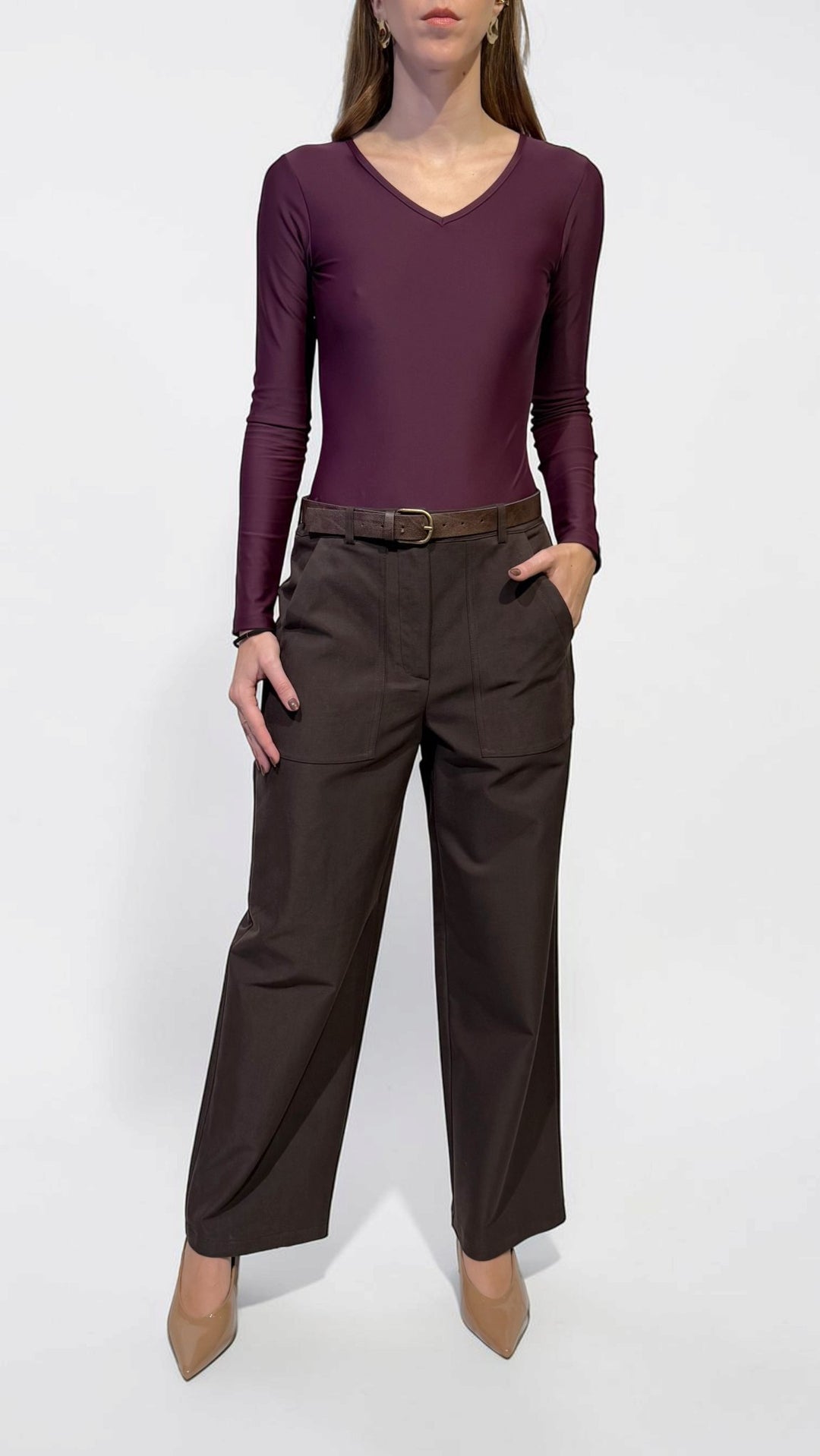 TENSIONE IN - PANTALONE DRITTO CON TASCONI
