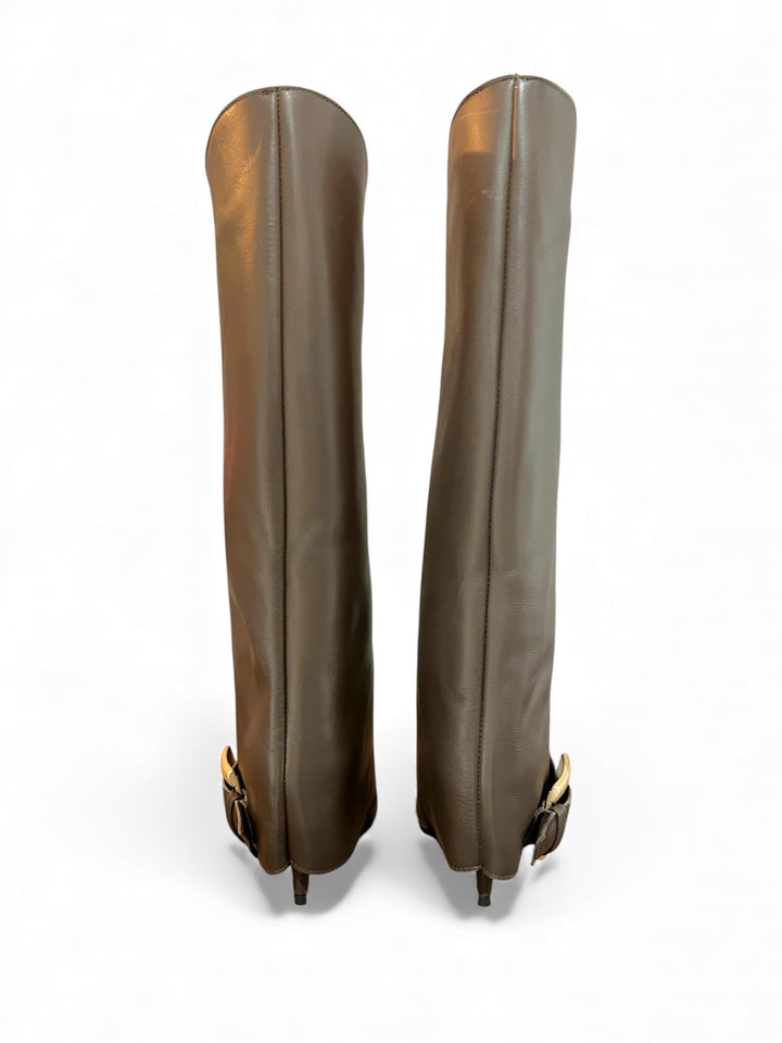 OVYÈ - STIVALE IN PELLE CON FIBBIA