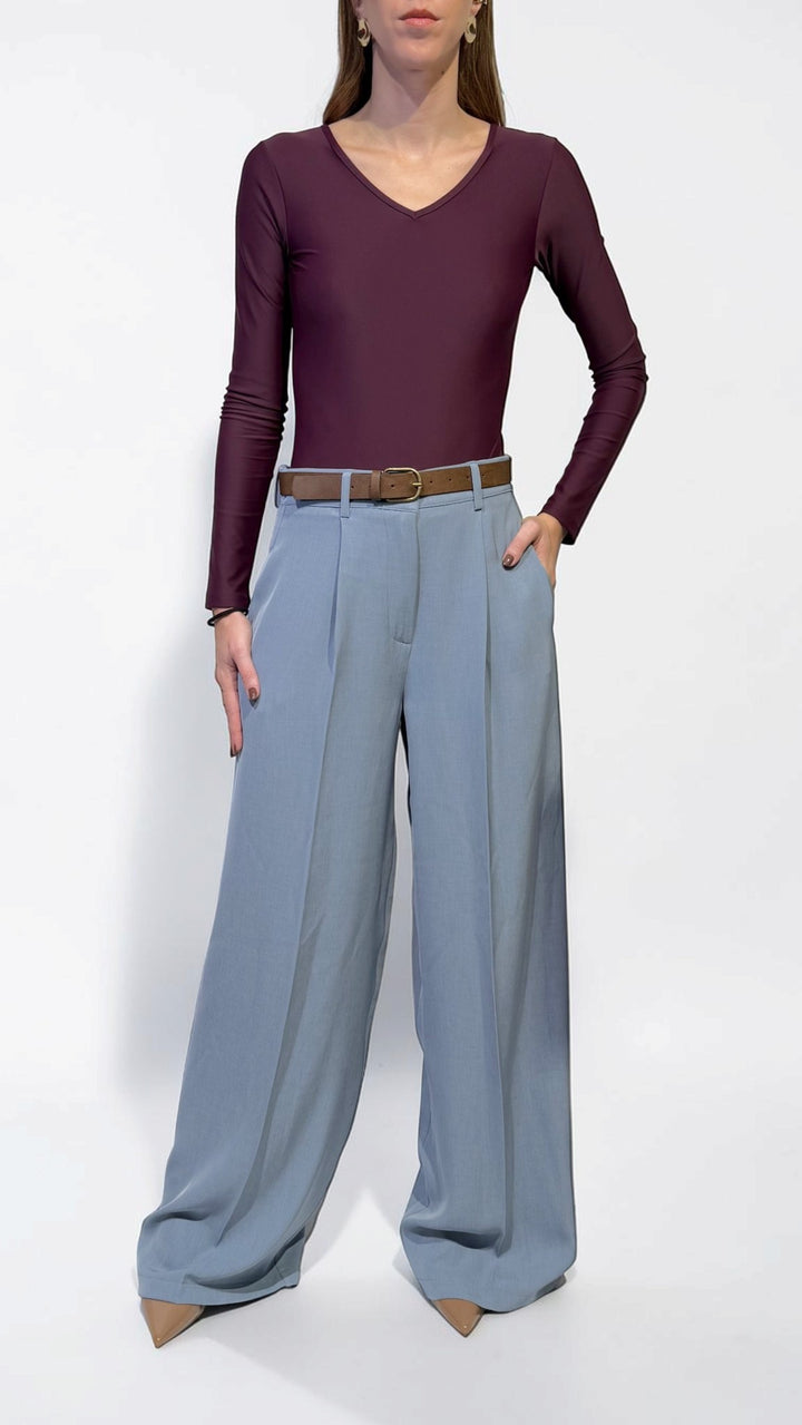 TENSIONE IN - PANTALONE FLUIDO CON PINCES