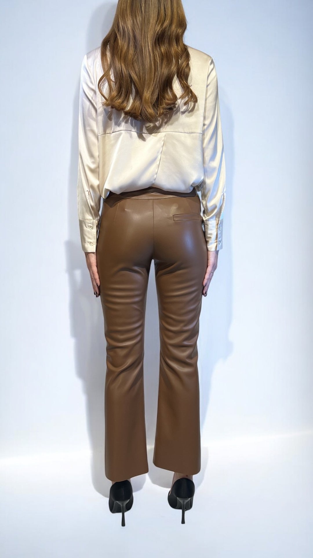 GATTINONI -  PANTALONI ZAMPETTA ECOPELLE