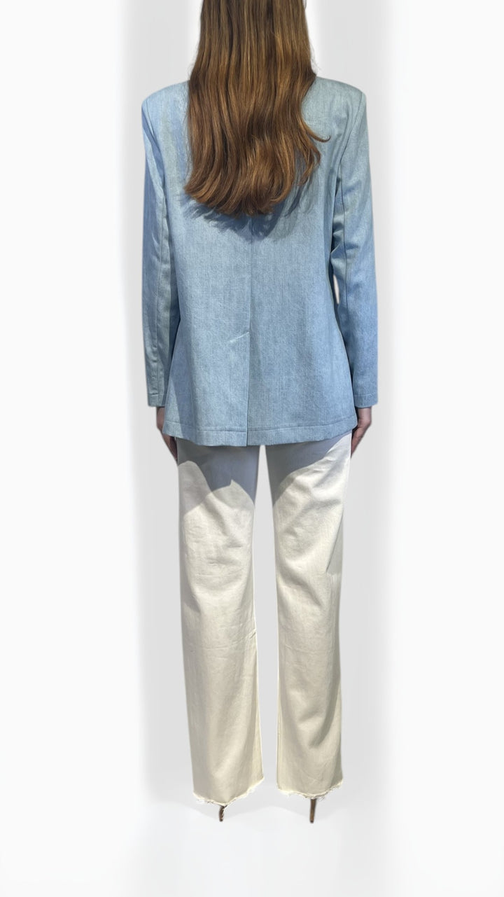 KONTATTO - GIACCA MONOPETTO IN DENIM