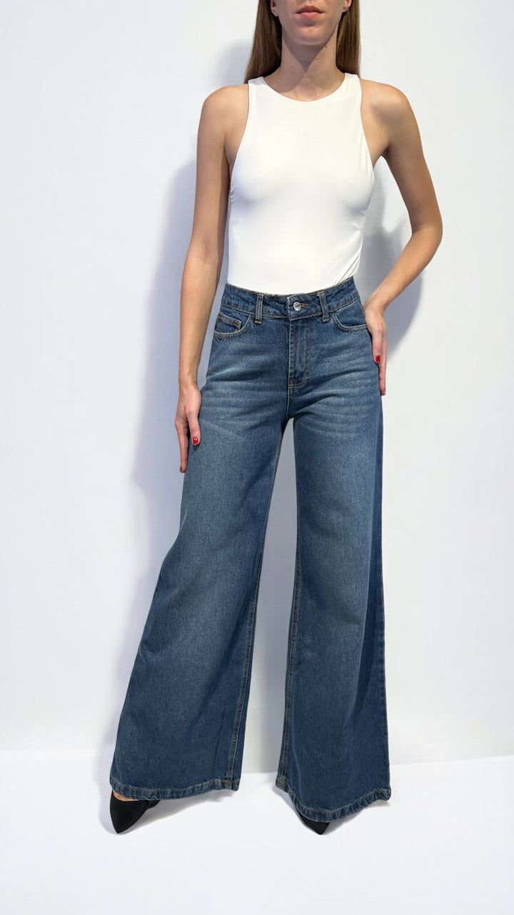 KONTATTO - JEANS FLARE VITA ALTA