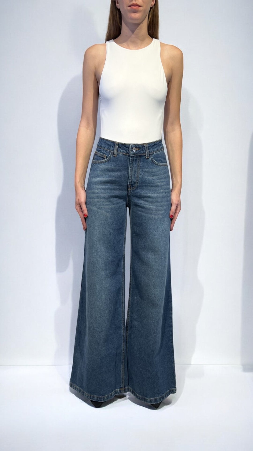 KONTATTO - JEANS FLARE VITA ALTA
