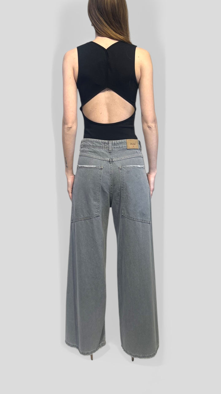 MOTEL - JEANS PALAZZO MID RISE