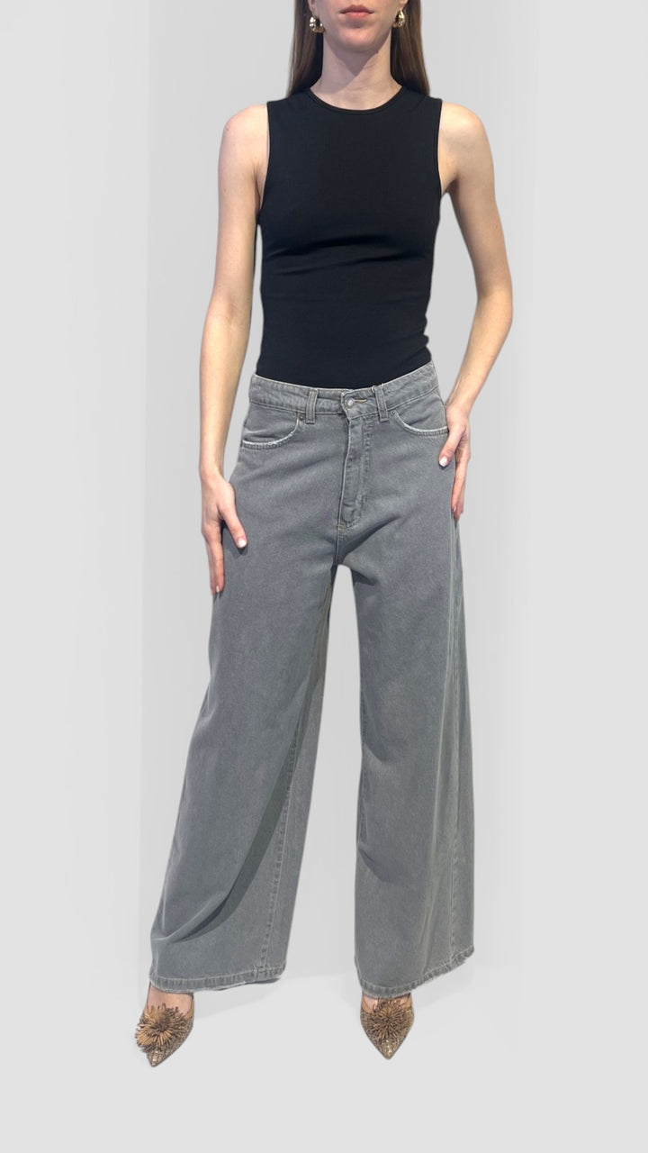 MOTEL - JEANS PALAZZO MID RISE