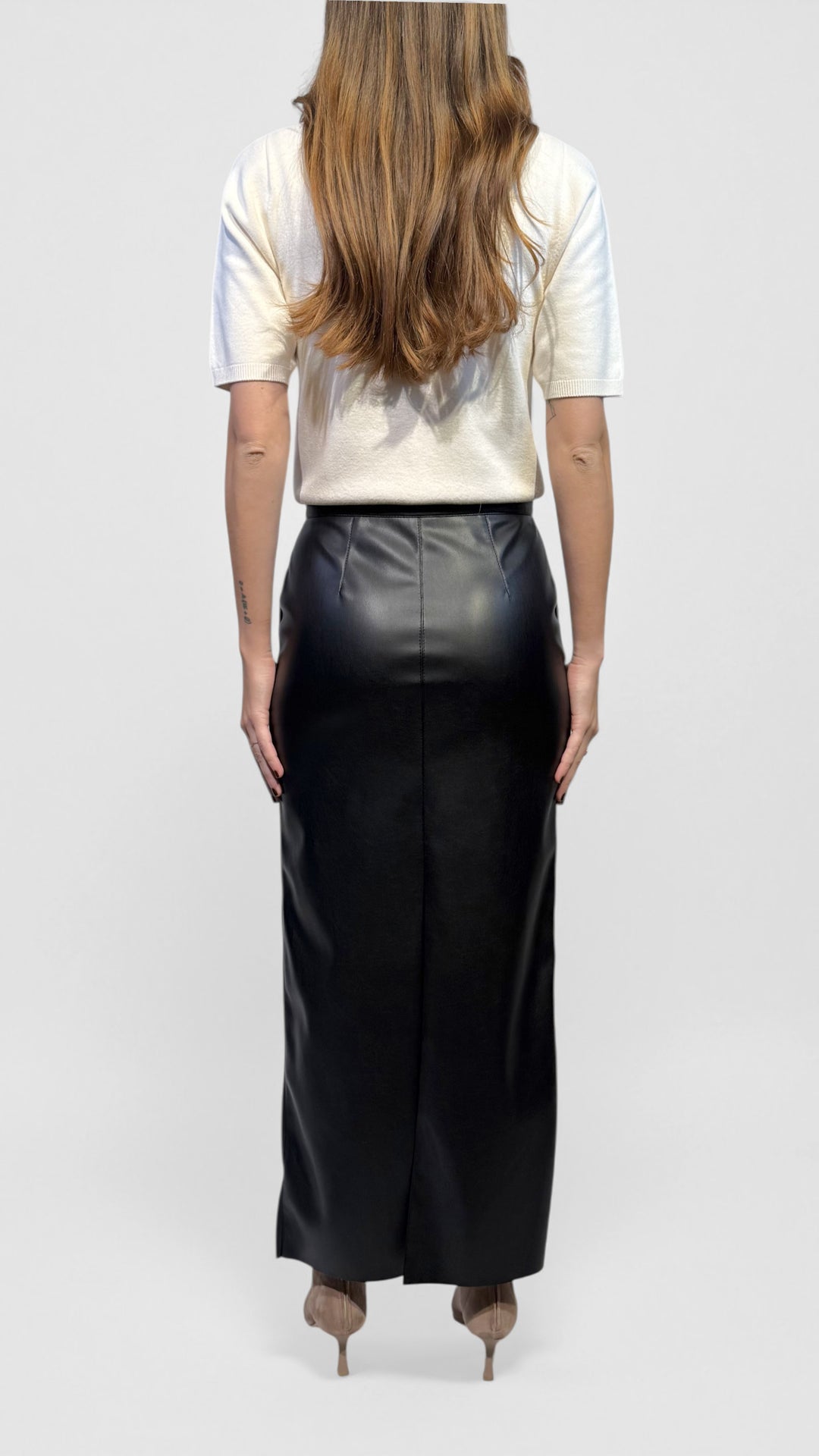 L'ARMADIO DI LULÙ - GONNA ECOPELLE CON SPACCHI