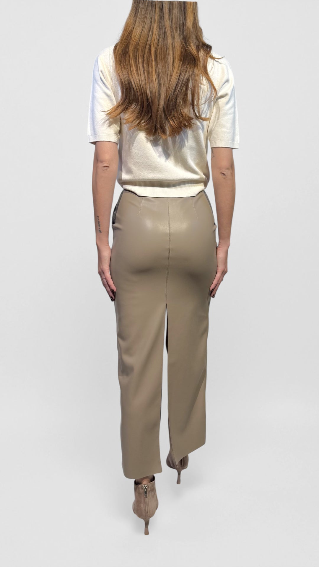 L'ARMADIO DI LULÙ - GONNA ECOPELLE CON SPACCHI