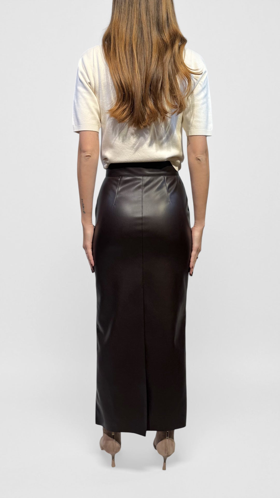 L'ARMADIO DI LULÙ - GONNA ECOPELLE CON SPACCHI