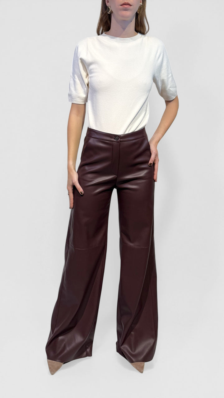 L'ARMADIO DI LULÙ - PANTALONI PALAZZO ECOPELLE