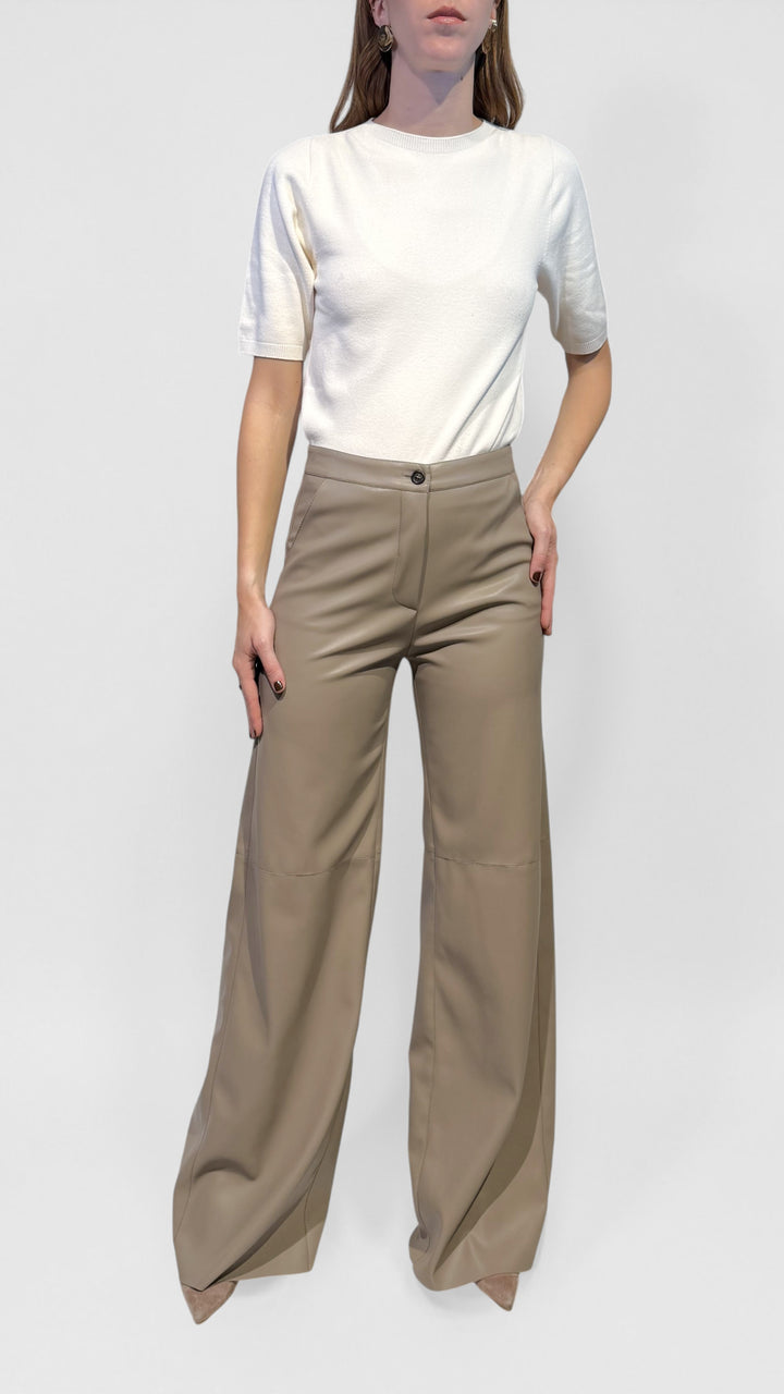 L'ARMADIO DI LULÙ - PANTALONI PALAZZO ECOPELLE