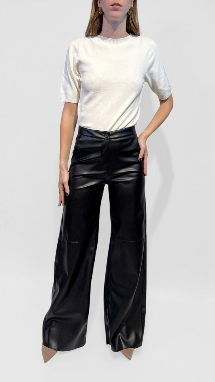 L'ARMADIO DI LULÙ - PANTALONI PALAZZO ECOPELLE