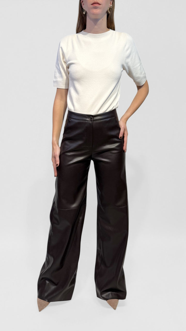 L'ARMADIO DI LULÙ - PANTALONI PALAZZO ECOPELLE