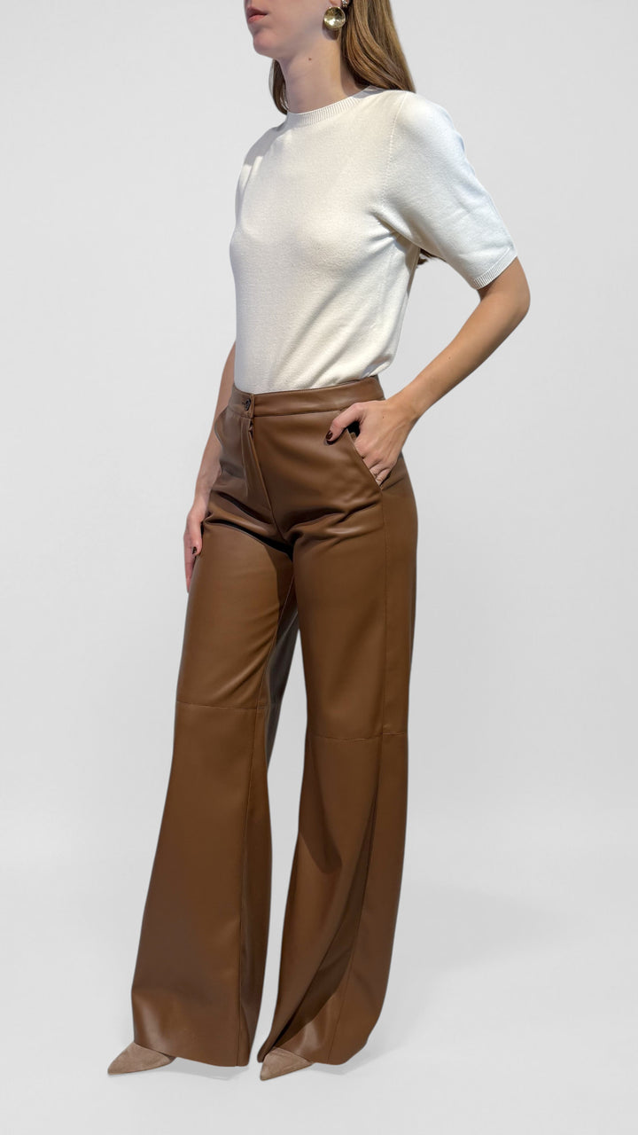 L'ARMADIO DI LULÙ - PANTALONI PALAZZO ECOPELLE