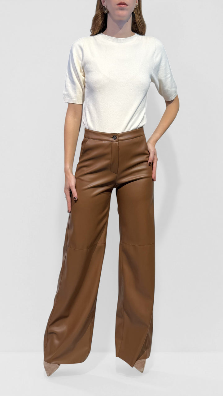 L'ARMADIO DI LULÙ - PANTALONI PALAZZO ECOPELLE