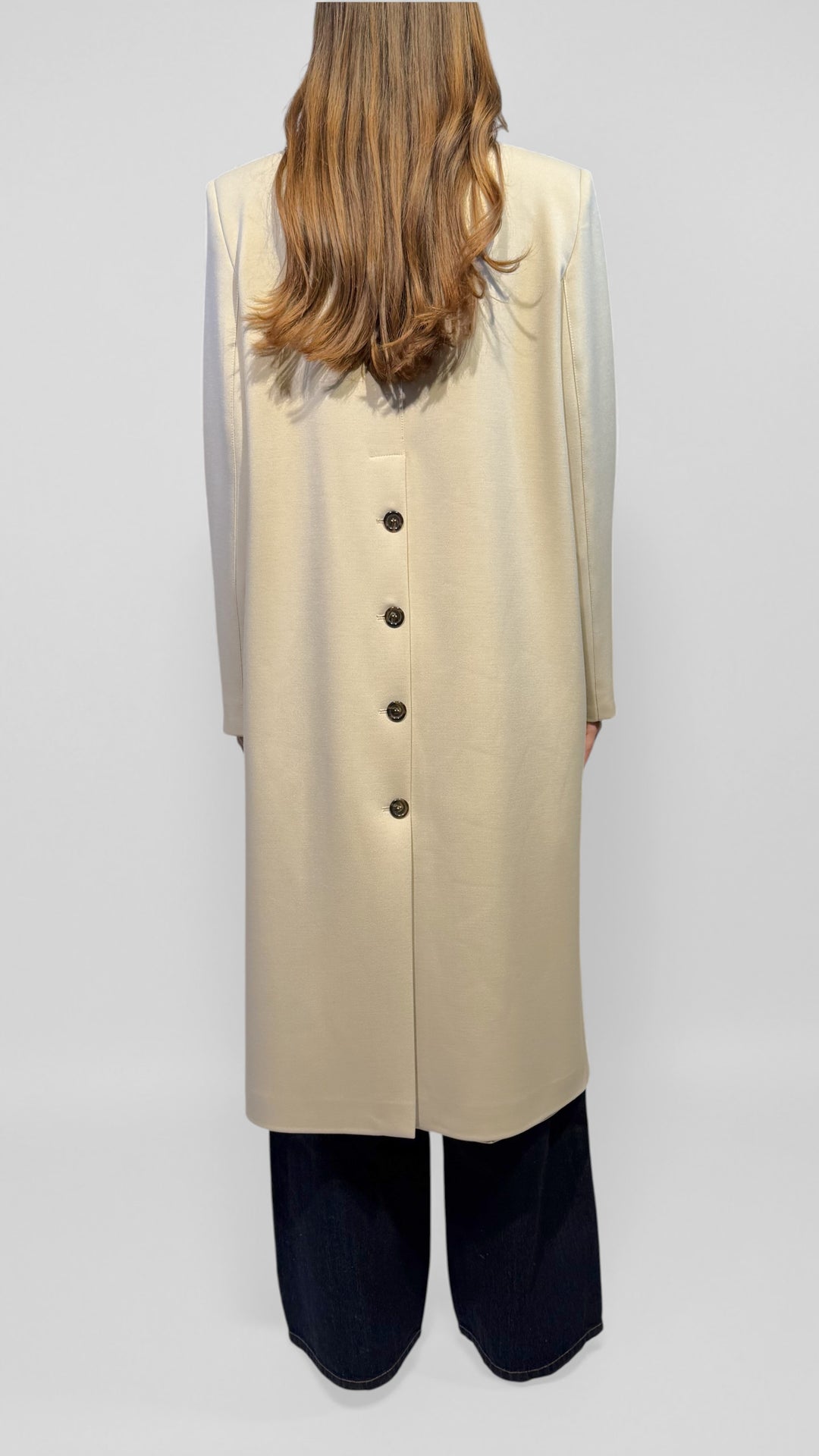 L'ARMADIO DI LULÙ - CAPPOTTO LUNGO CON BOTTONI DIETRO