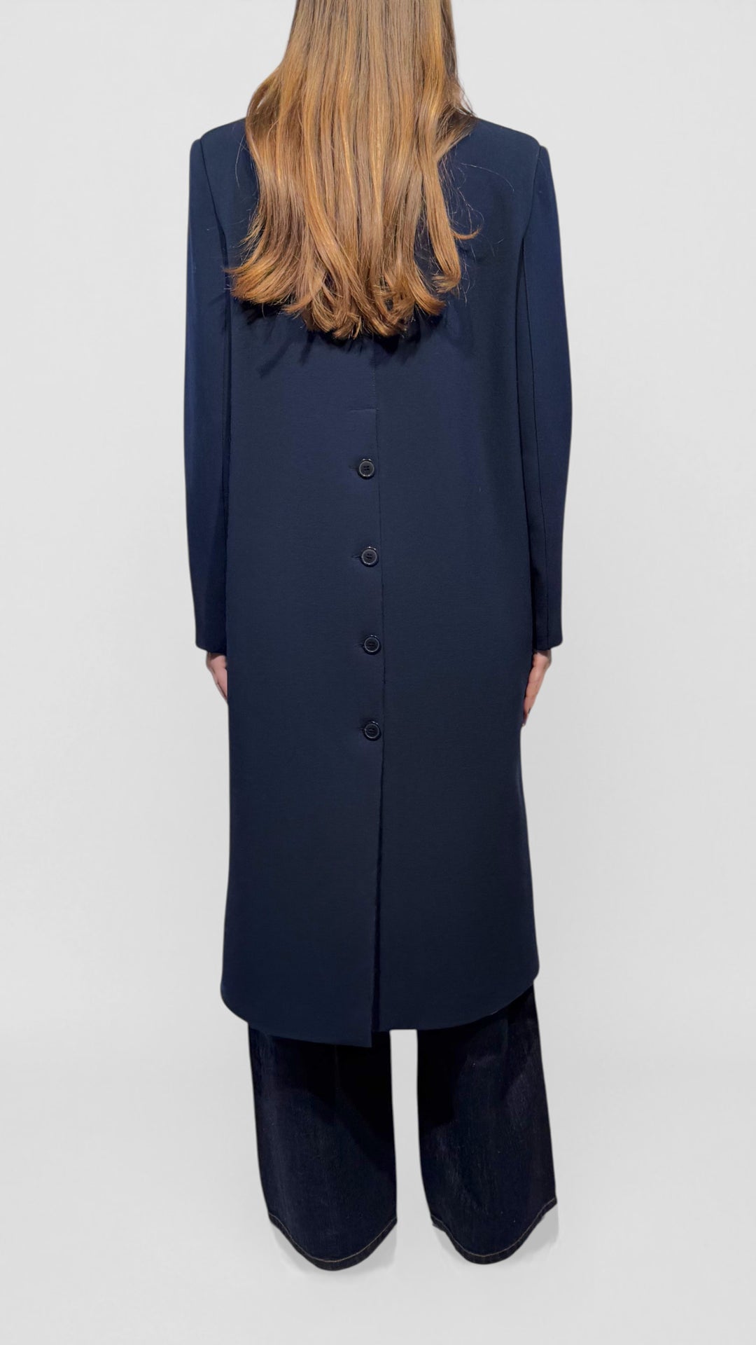 L'ARMADIO DI LULÙ - CAPPOTTO LUNGO CON BOTTONI DIETRO