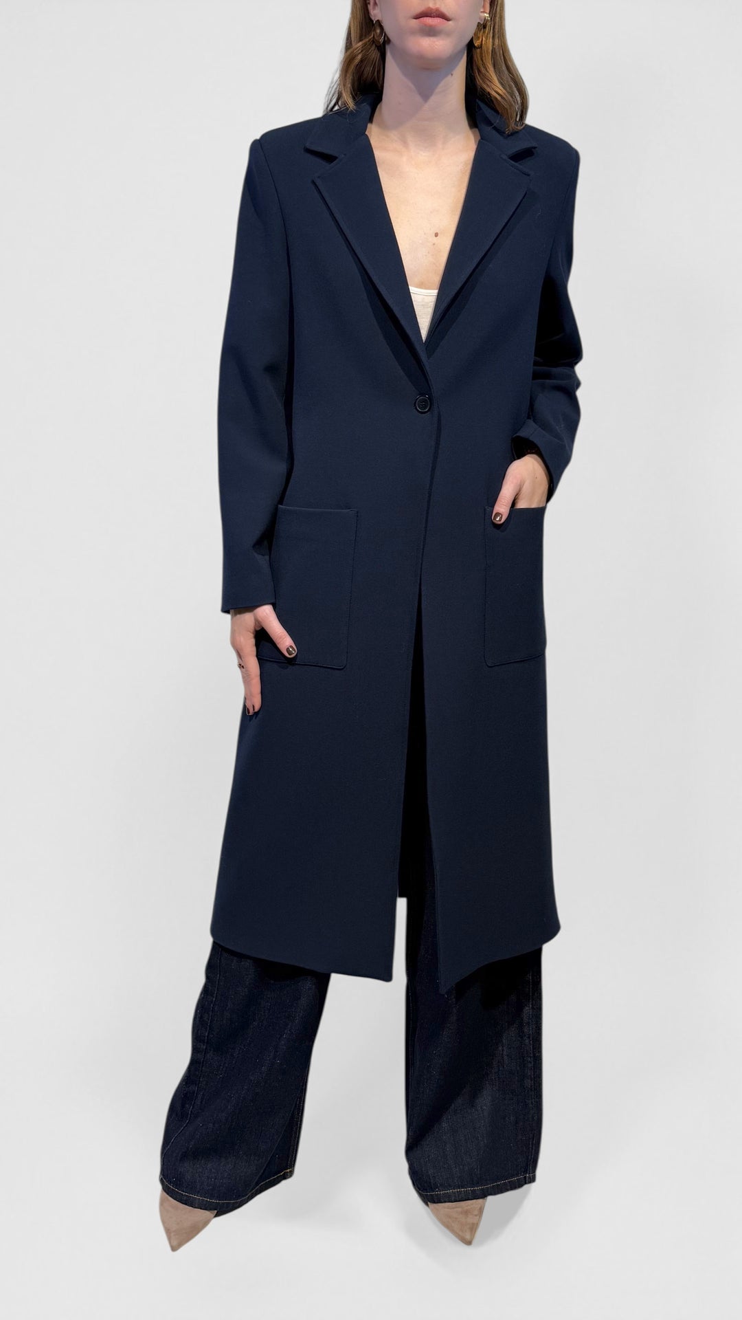 L'ARMADIO DI LULÙ - CAPPOTTO LUNGO CON BOTTONI DIETRO