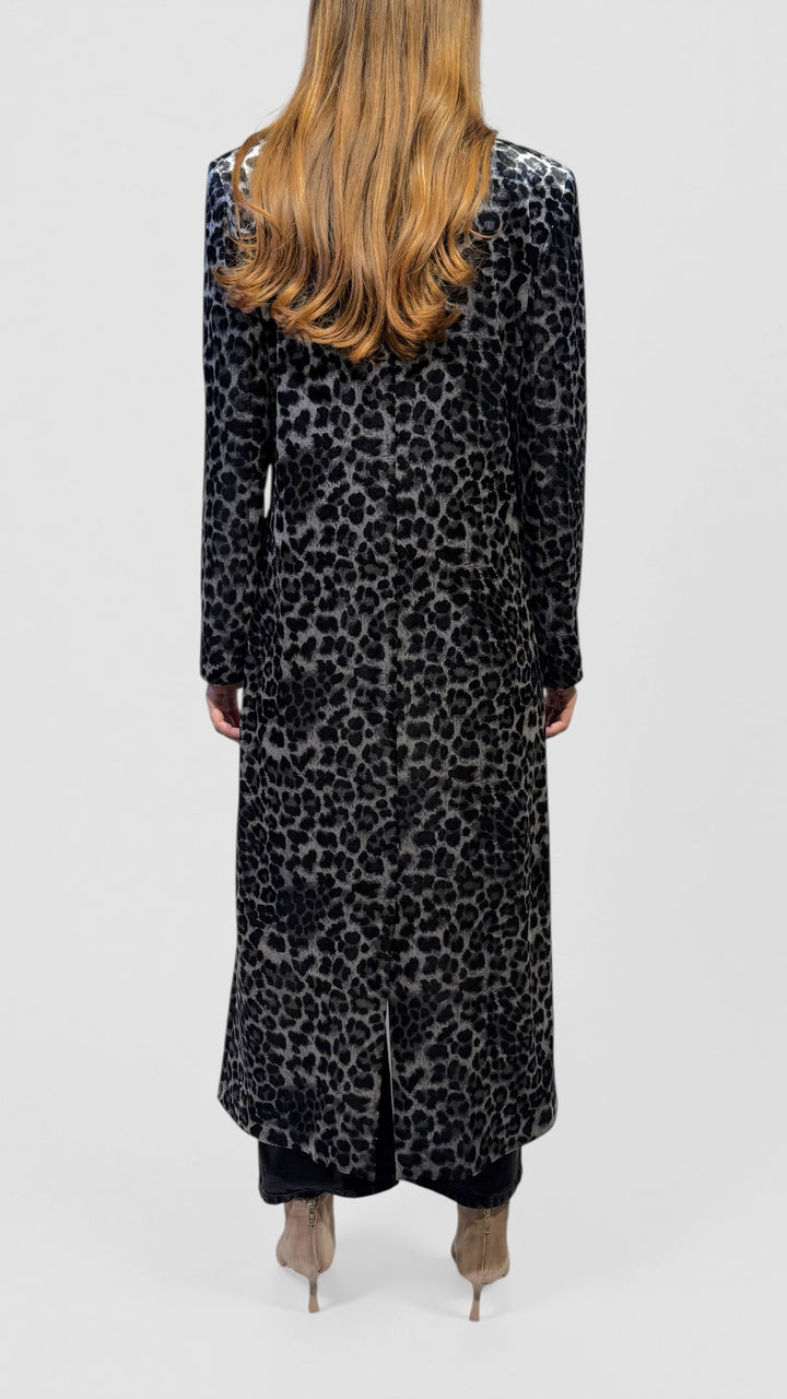 L'ARMADIO DI LULÙ - CAPPOTTO LUNGO IN VELLUTO MACULATO