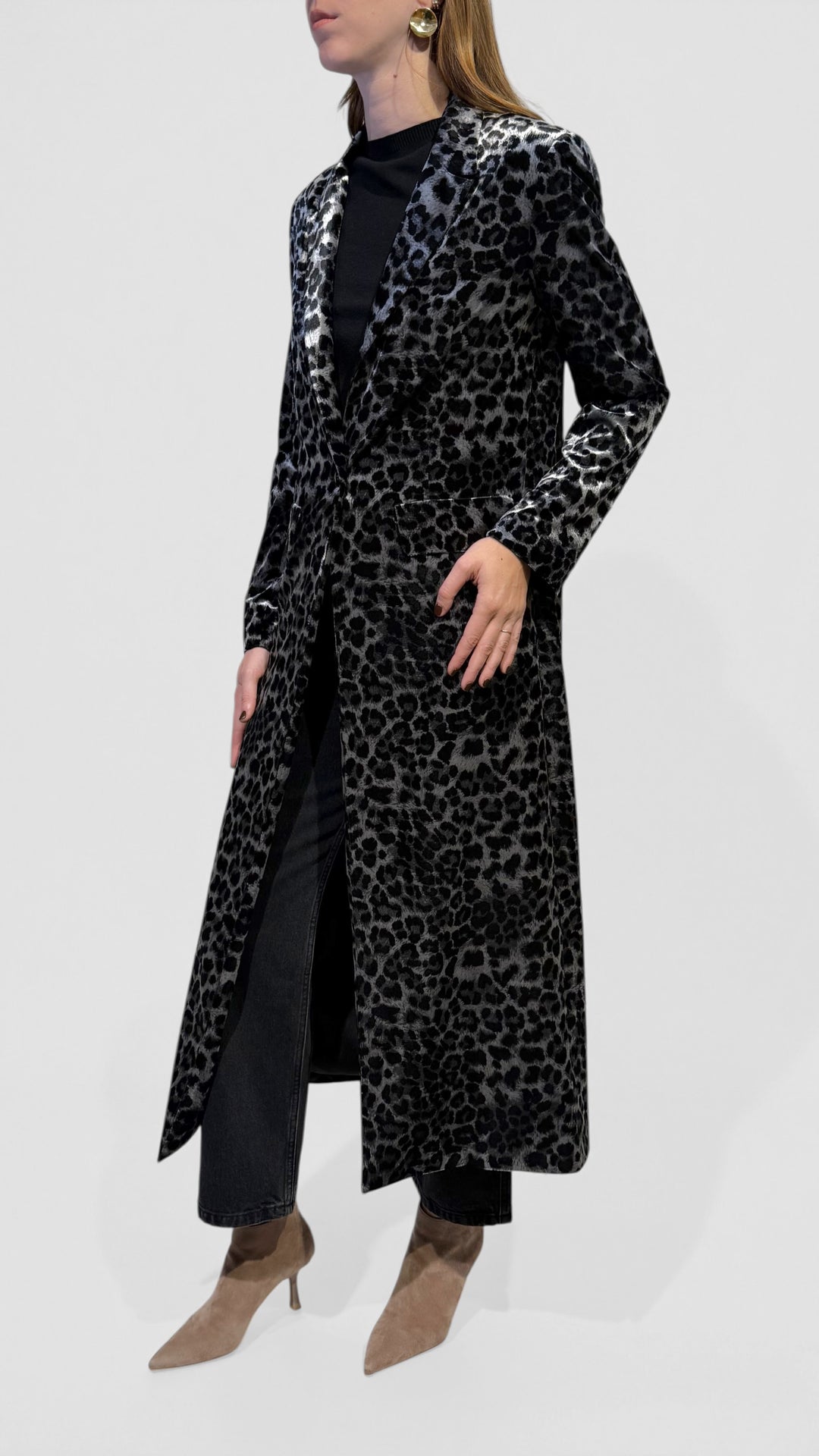 L'ARMADIO DI LULÙ - CAPPOTTO LUNGO IN VELLUTO MACULATO