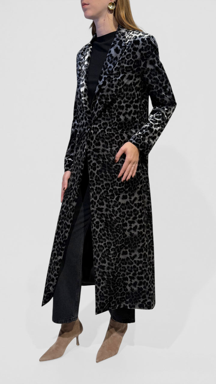 L'ARMADIO DI LULÙ - CAPPOTTO LUNGO IN VELLUTO MACULATO