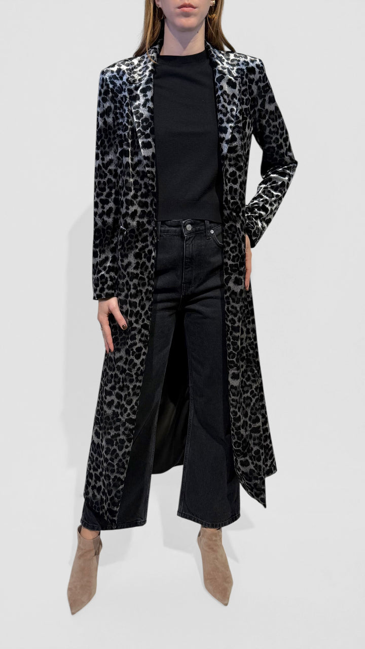 L'ARMADIO DI LULÙ - CAPPOTTO LUNGO IN VELLUTO MACULATO