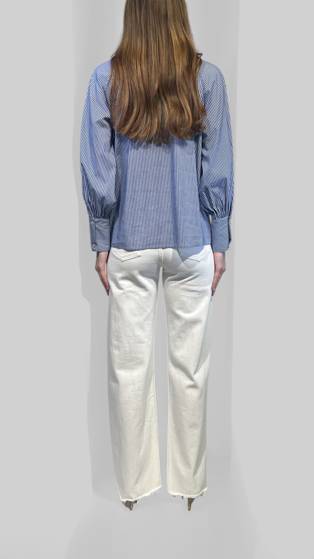 MOTEL - CAMICIA POPELINE A RIGHE