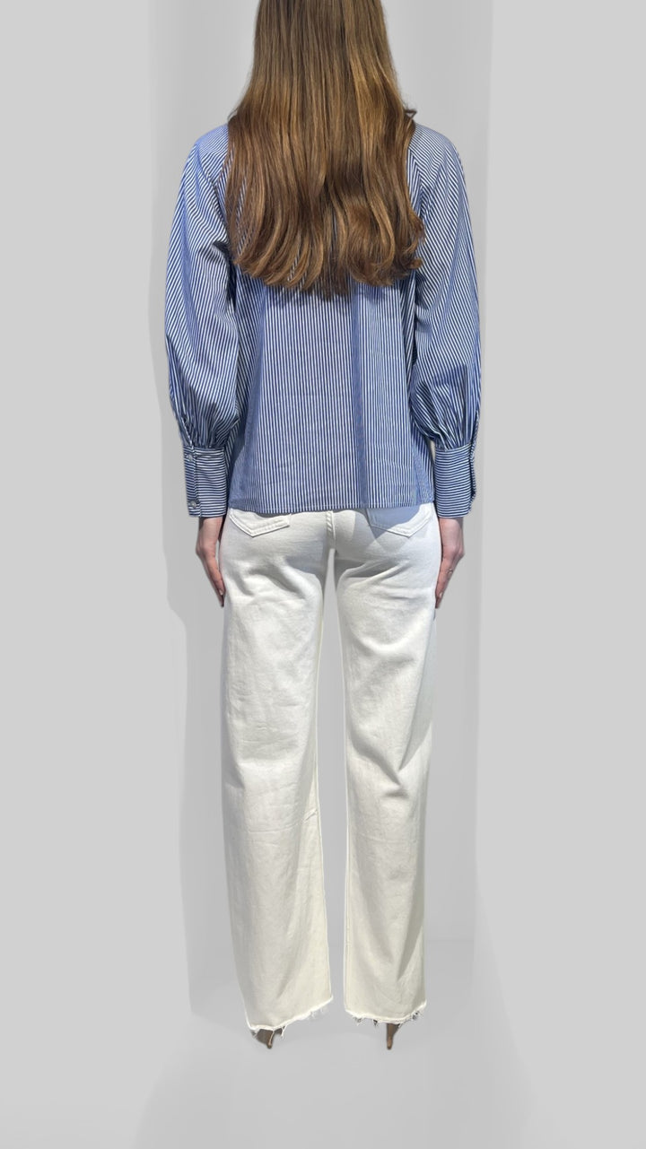 MOTEL - CAMICIA POPELINE A RIGHE