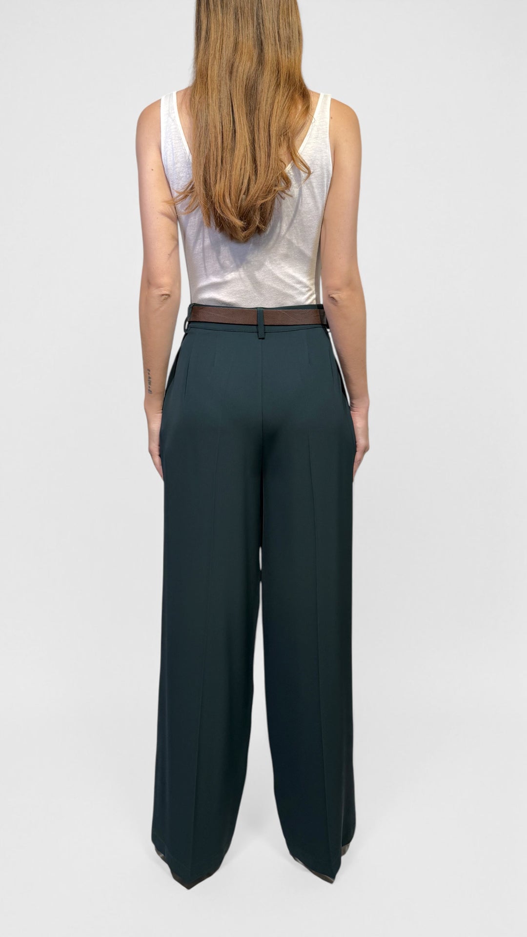 MOTEL -  PANTALONE CON PINCES FLUIDO