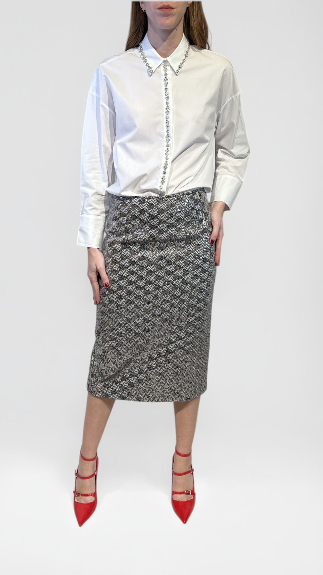 DIXIE - CAMICIA CON GIOIELLO