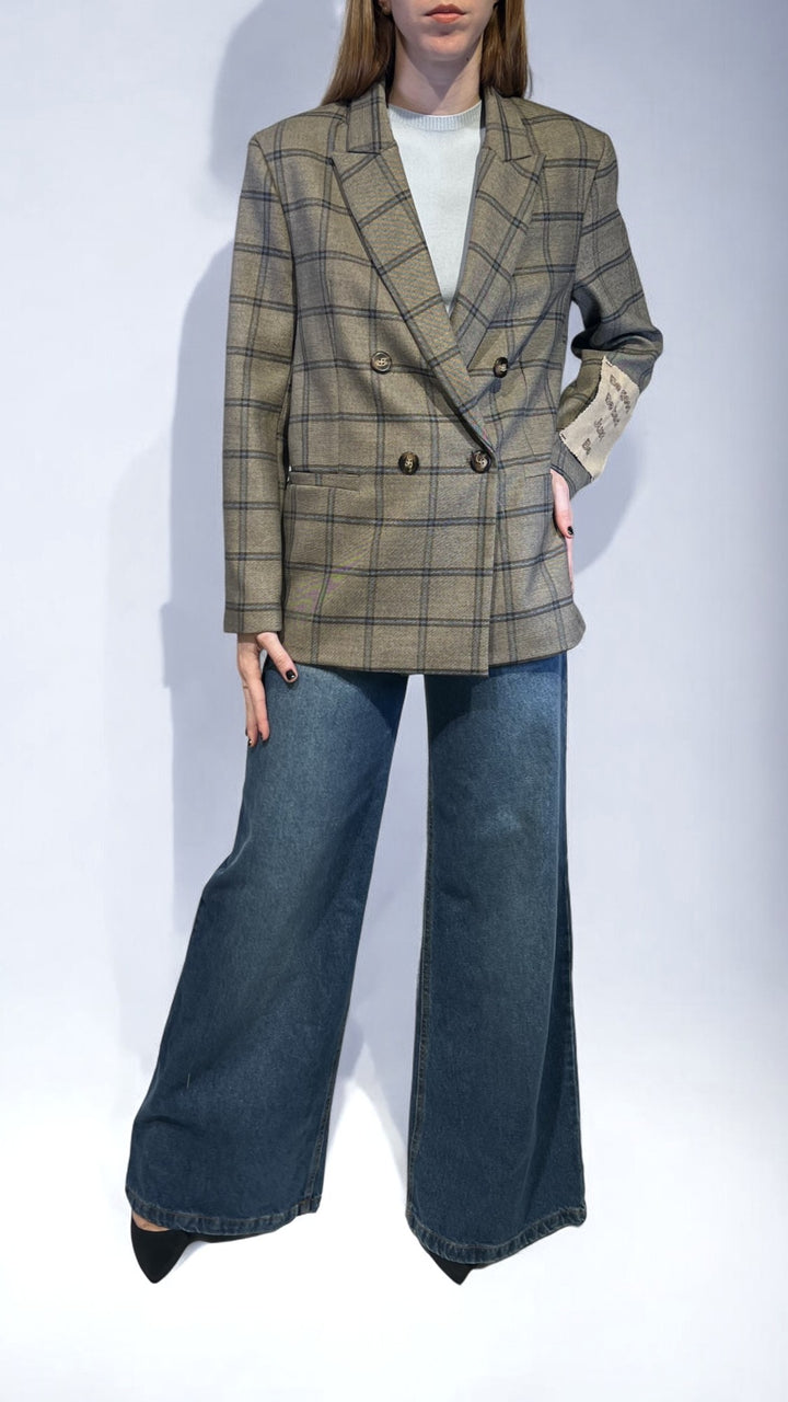 TENSIONE IN - GIACCA DOPPIOPETTO TARTAN
