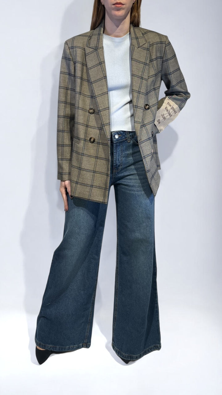 TENSIONE IN - GIACCA DOPPIOPETTO TARTAN