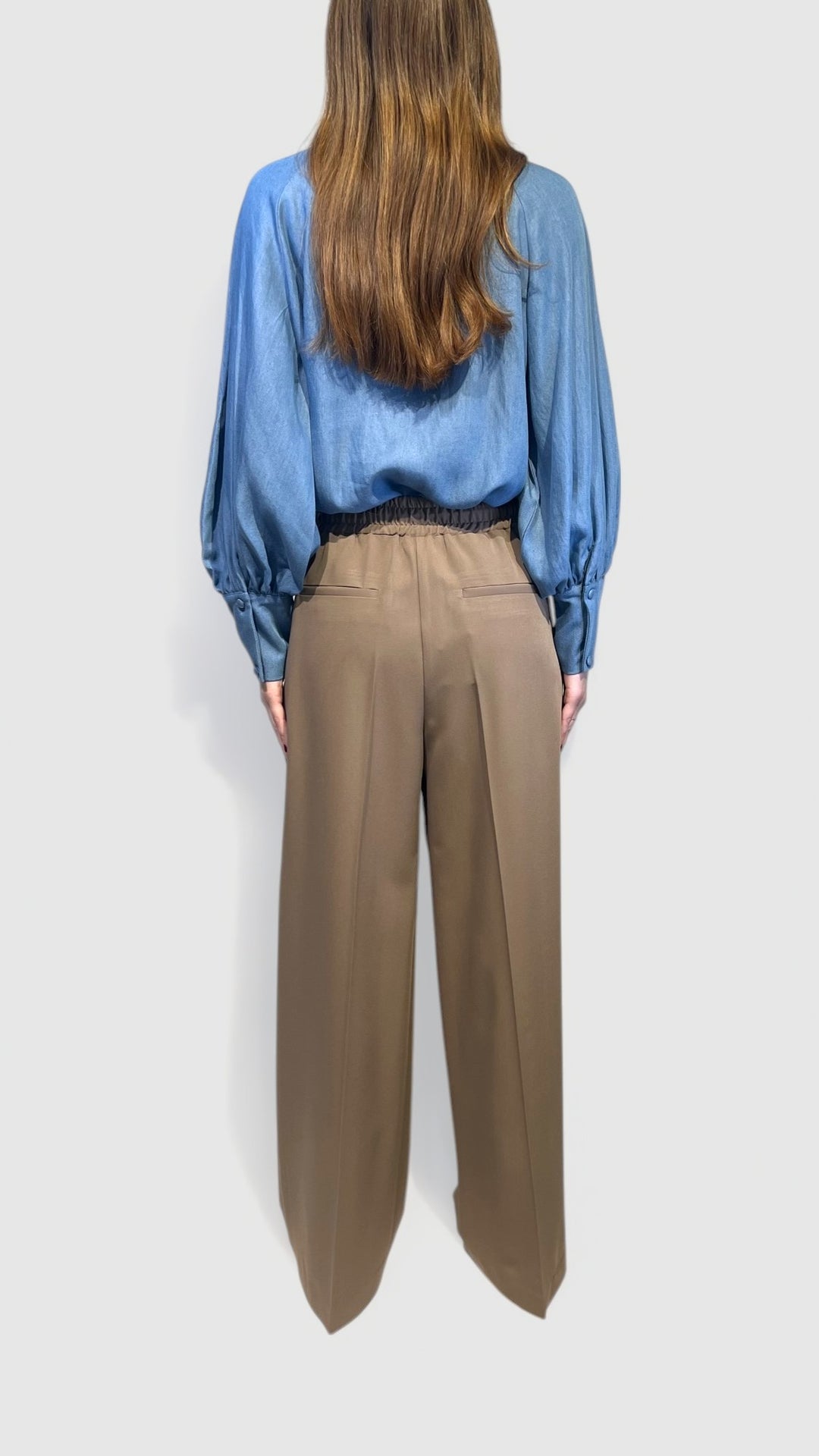 TENSIONE IN - CAMICIA JEANS CON MAXI FIOCCO