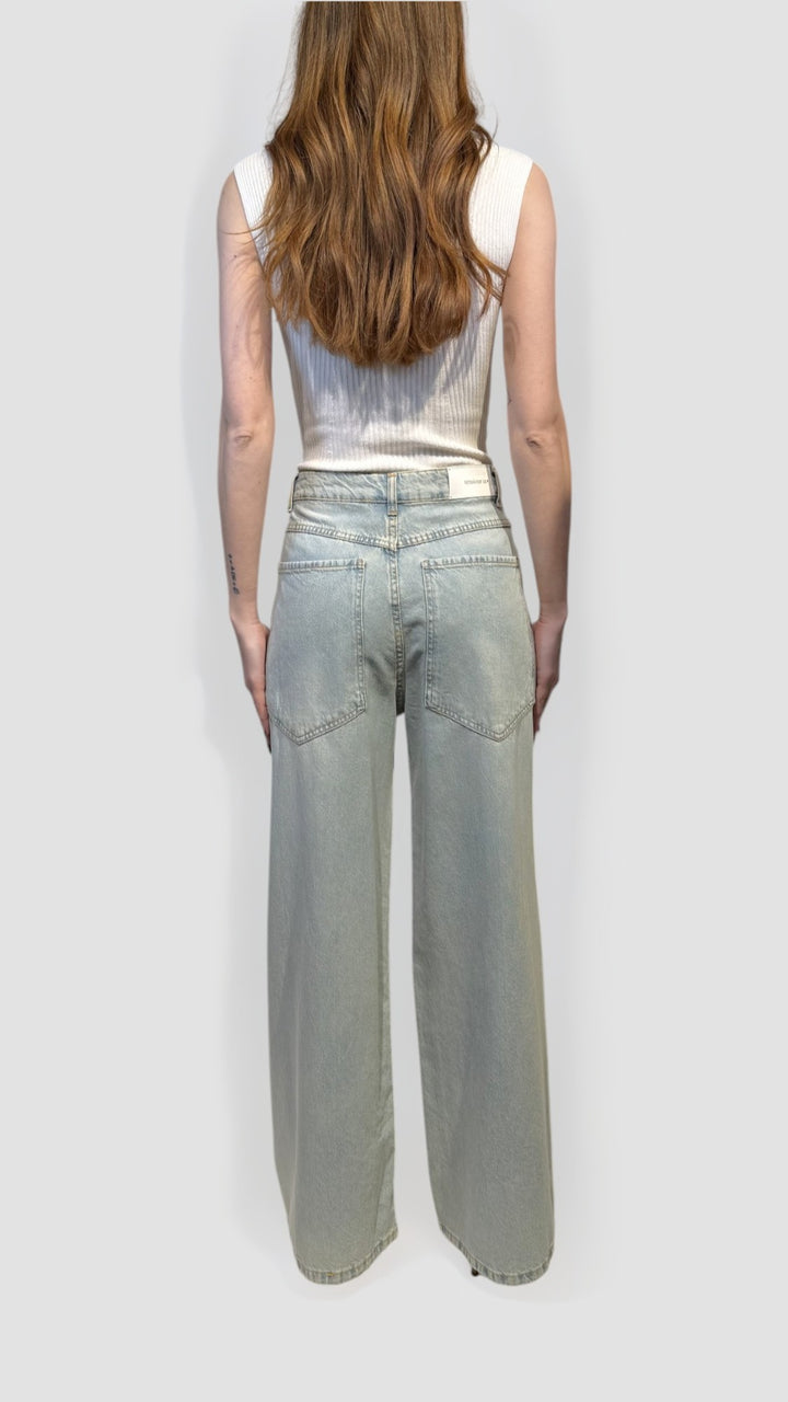 TENSIONE IN - JEANS PALAZZO SUPER POCKET