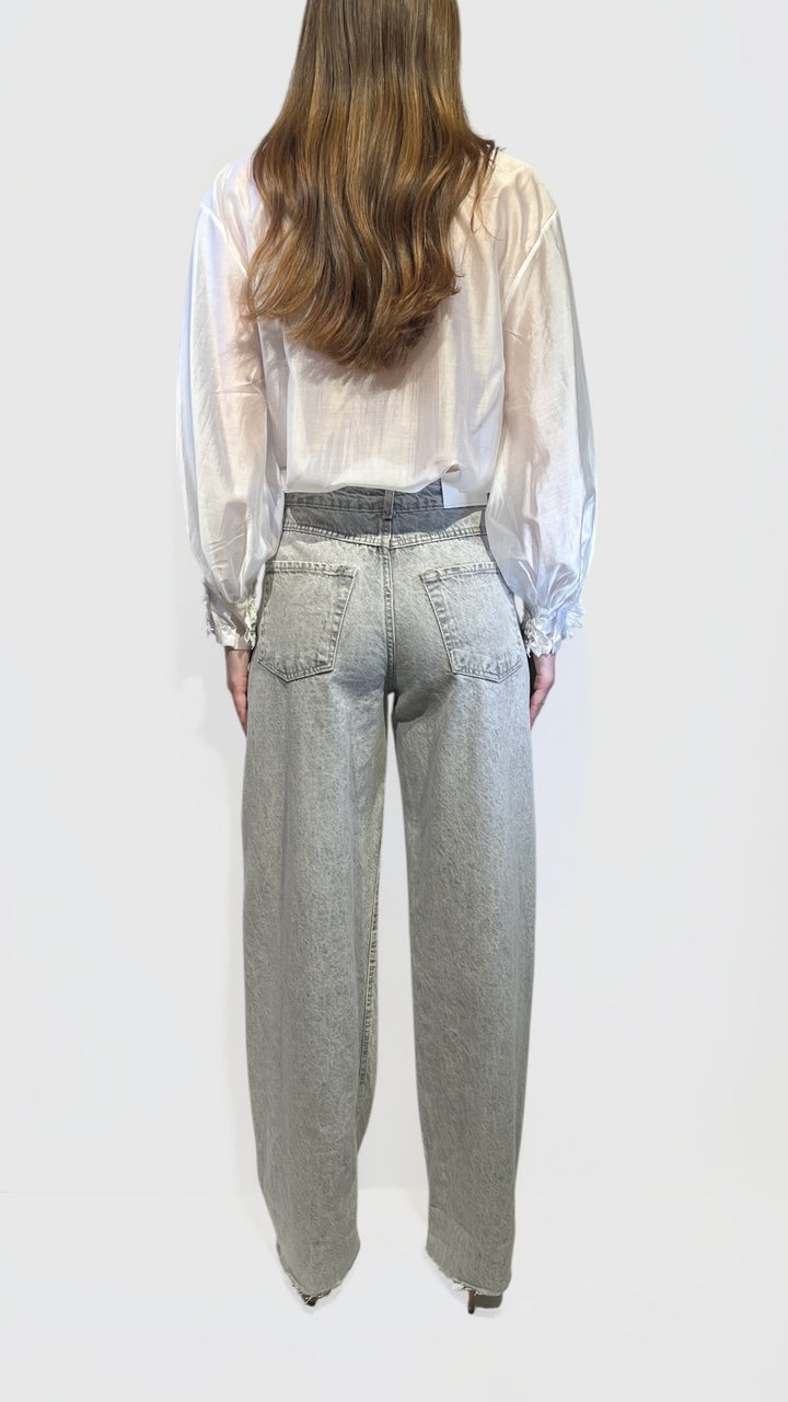 TENSIONE IN - DENIM PALAZZO EFF-FIT