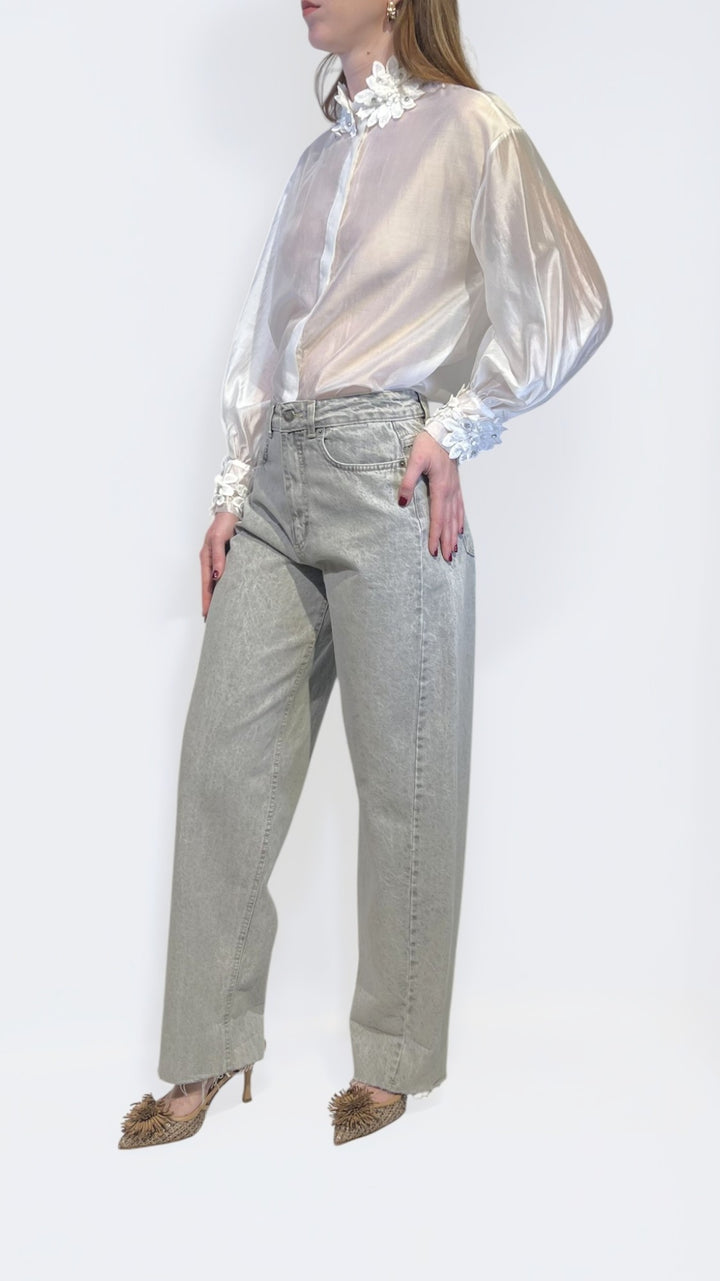 TENSIONE IN - DENIM PALAZZO EFF-FIT