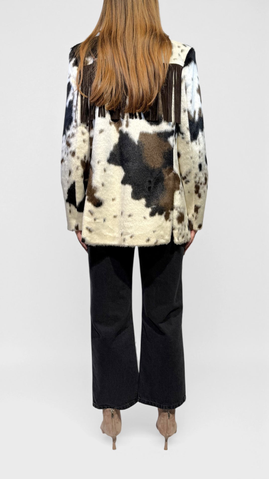 TENSIONE IN - BLAZER IN STAMPA MUCCA