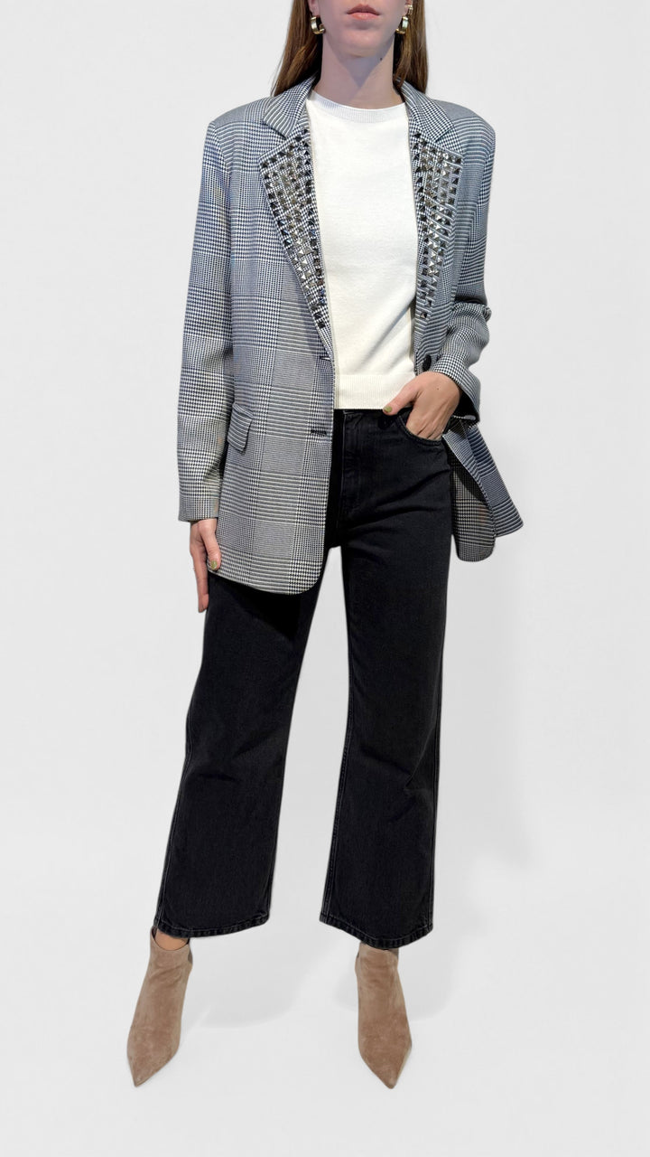 TENSIONE IN - BLAZER MONOPETTO CON STRASS