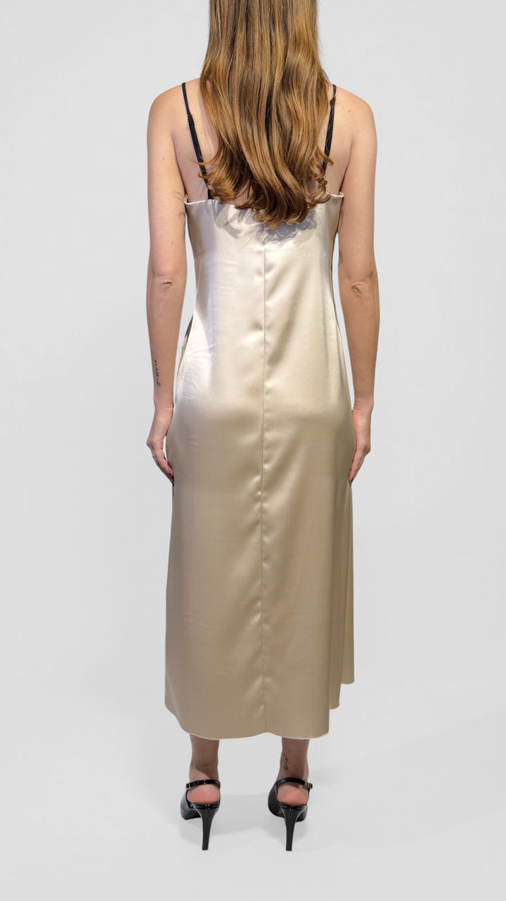 TENSIONE IN -  ABITO MIDI CON PIZZO