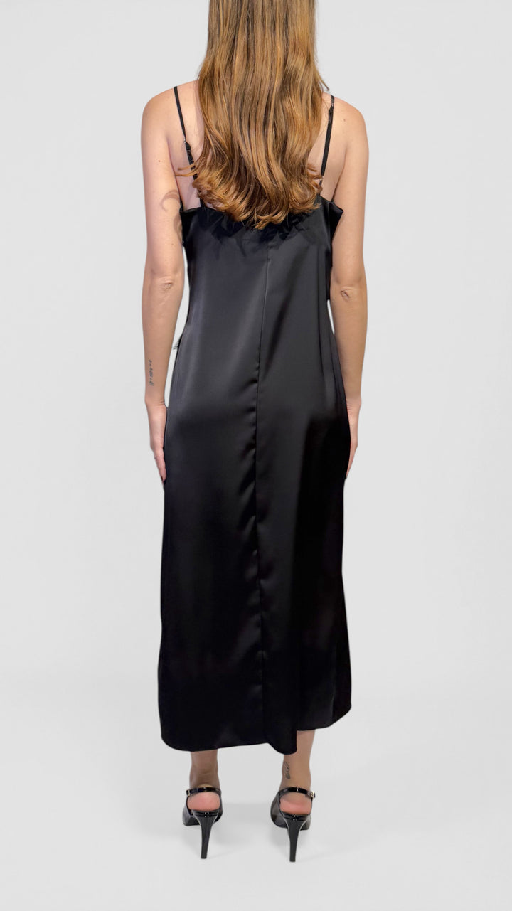 TENSIONE IN -  ABITO MIDI CON PIZZO