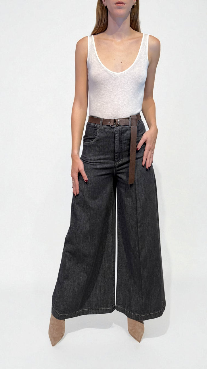 TENSIONE IN -  DENIM GAMBA AMPIA