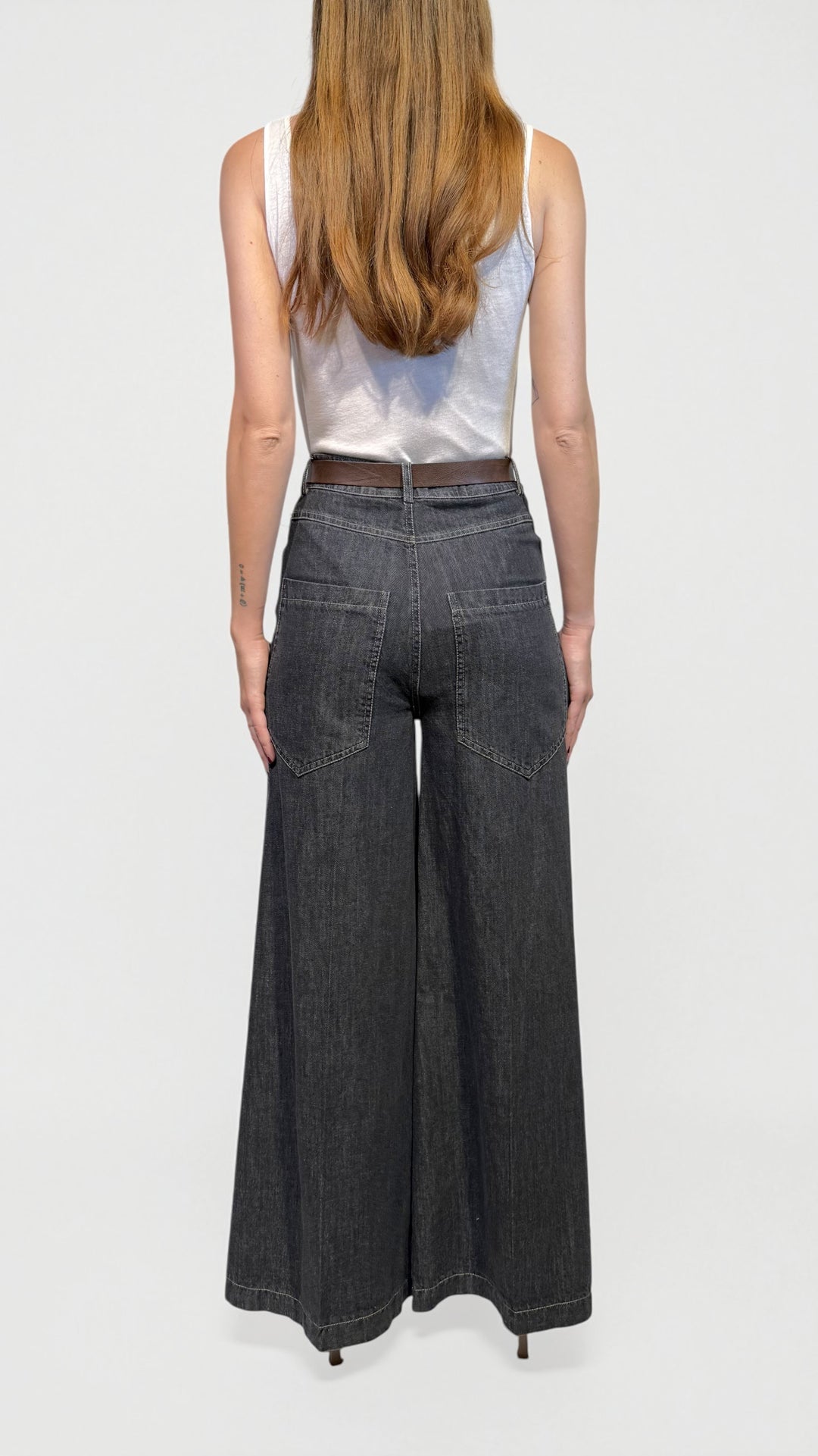 TENSIONE IN -  DENIM GAMBA AMPIA