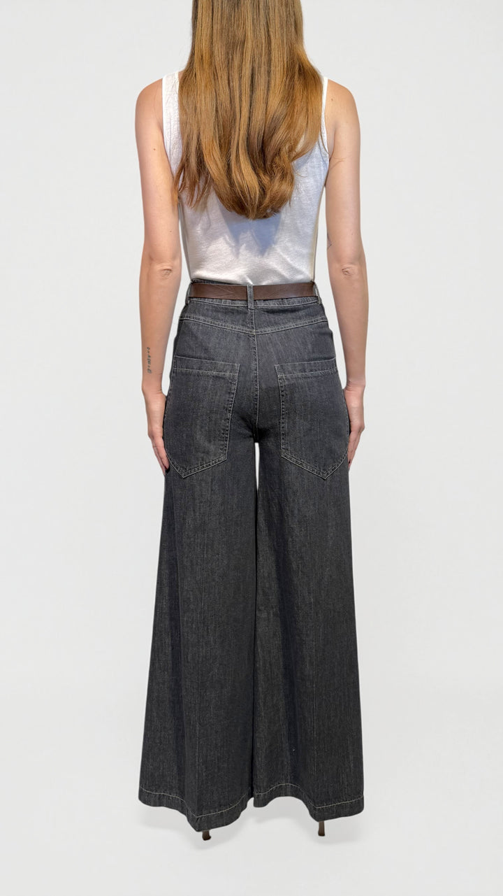 TENSIONE IN -  DENIM GAMBA AMPIA