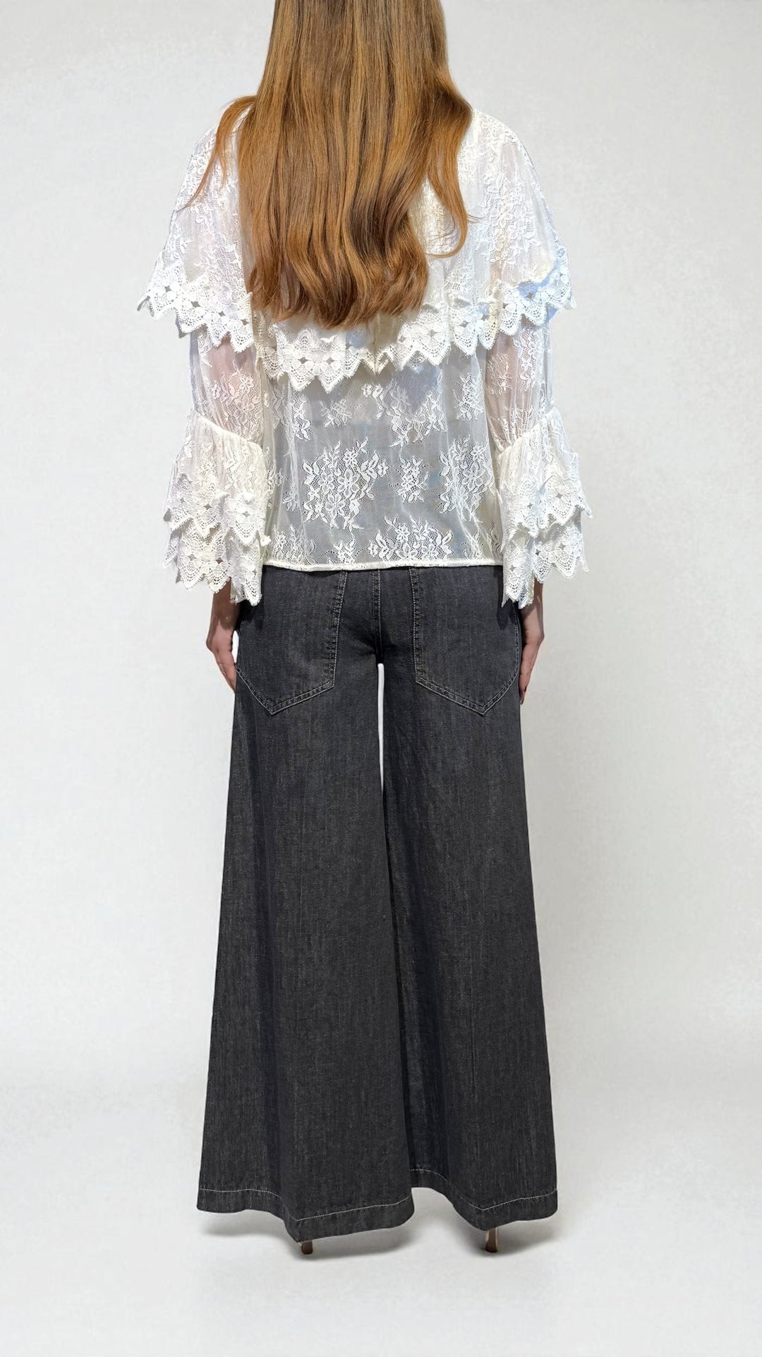 TENSIONE IN - CAMICIA IN PIZZO MACRAME'