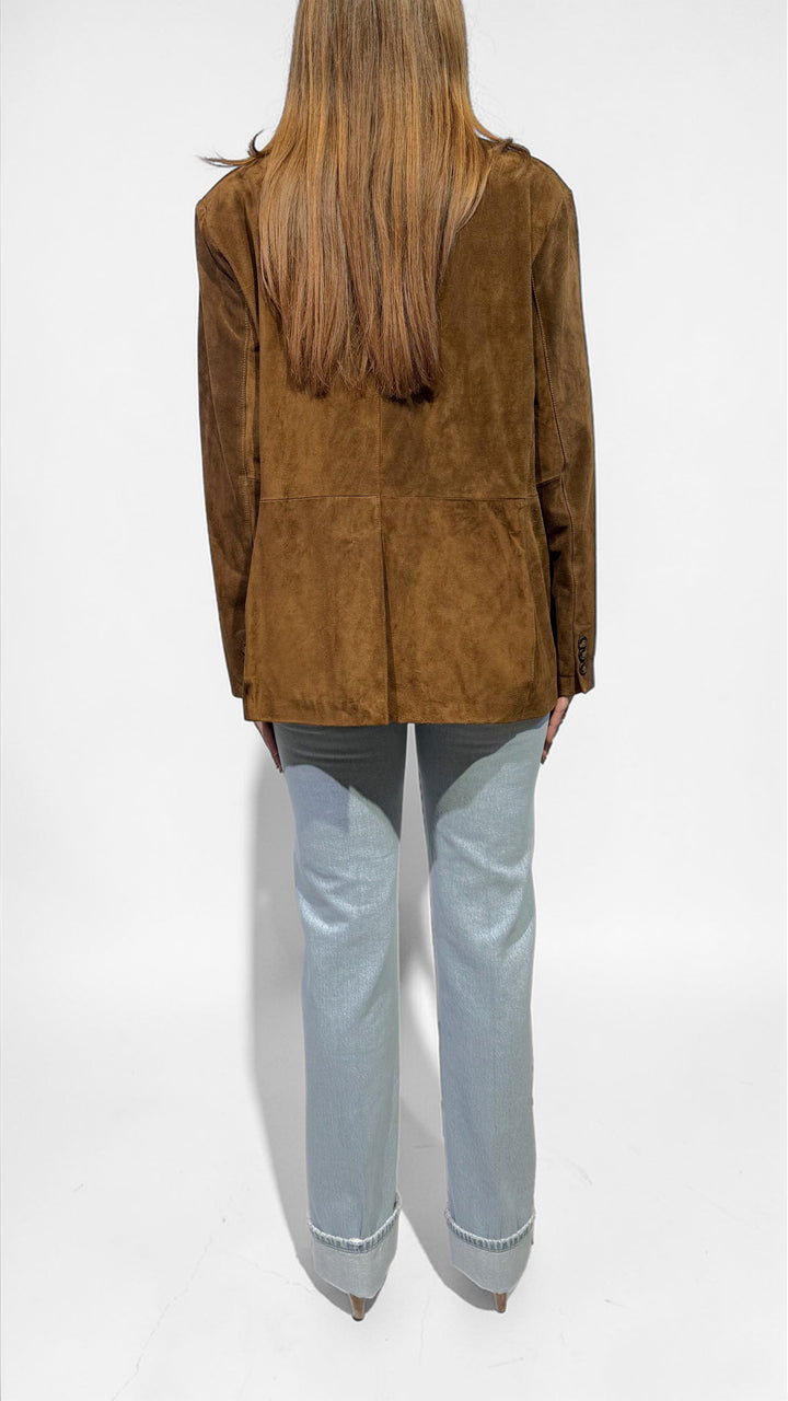 TENSIONE IN - BLAZER IN VERA PELLE