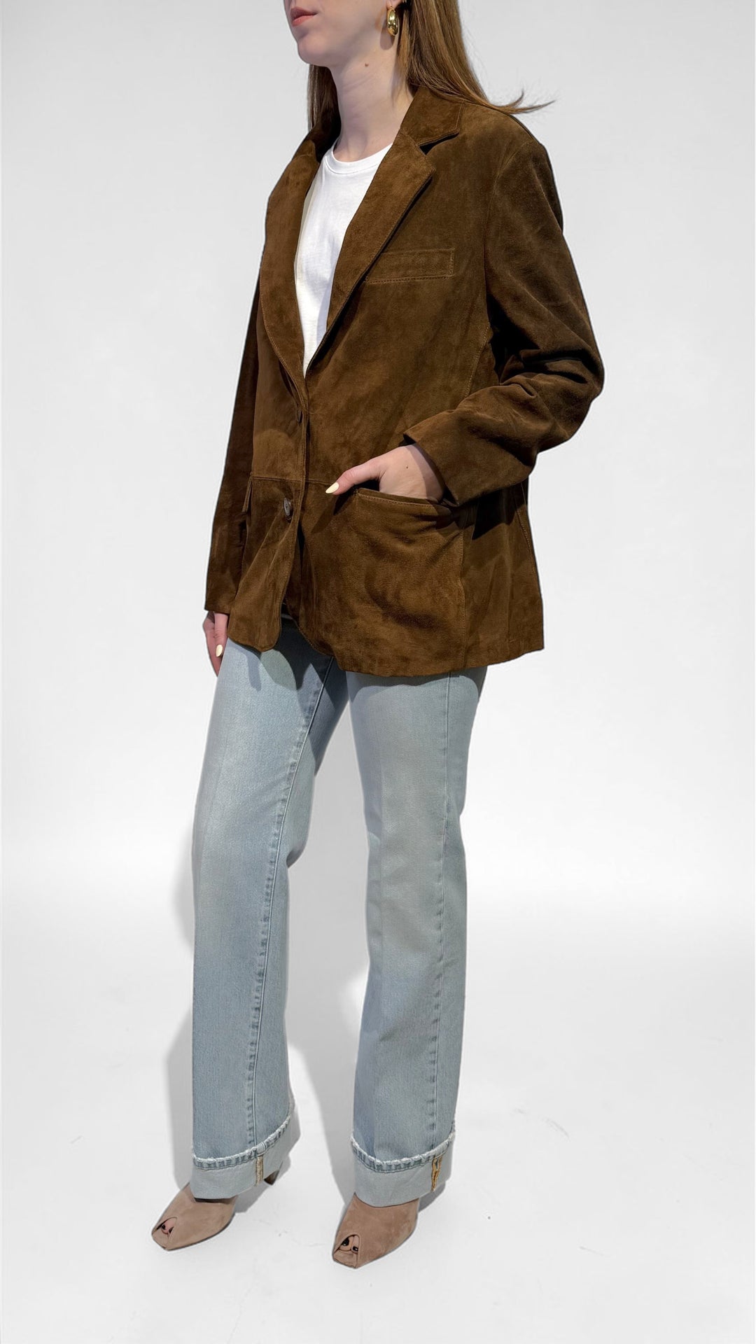 TENSIONE IN - BLAZER IN VERA PELLE