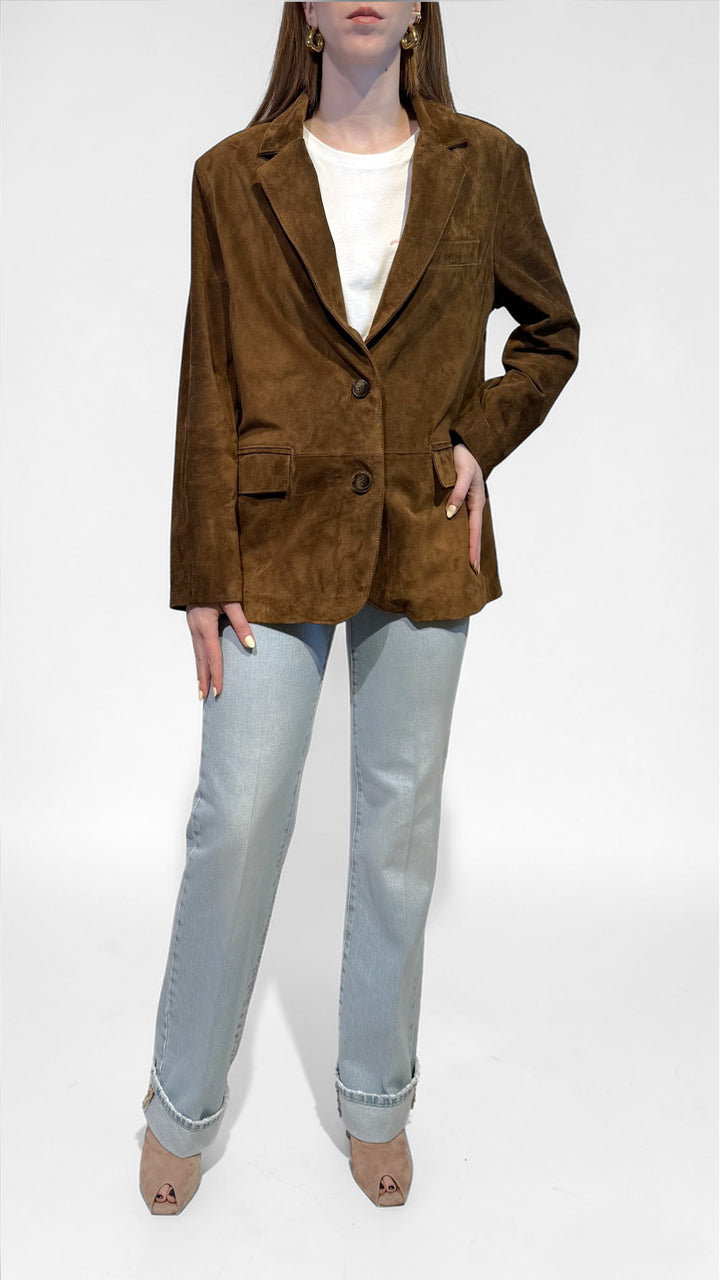 TENSIONE IN - BLAZER IN VERA PELLE