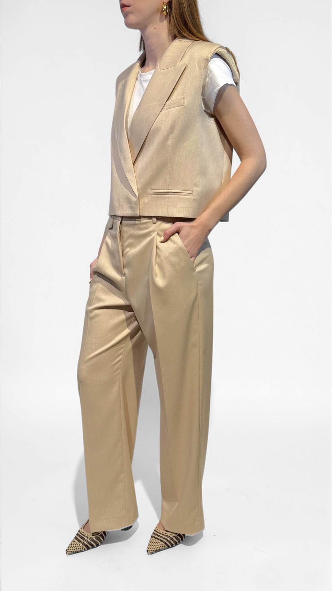 VICOLO - COMPLETO GILET OVER