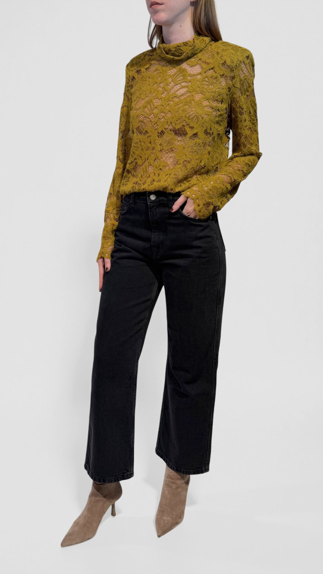 TENSIONE IN - CASACCA COLLO ALTO IN PIZZO AGUGLIATO